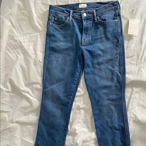 NWOT Mother Be Good To Me ankle wash jeans
